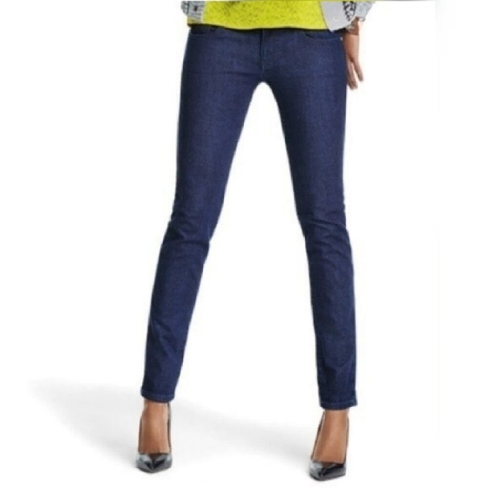 CAbi Blue Knight Dark Wash Skinny Jeans Style 3040 Size 8